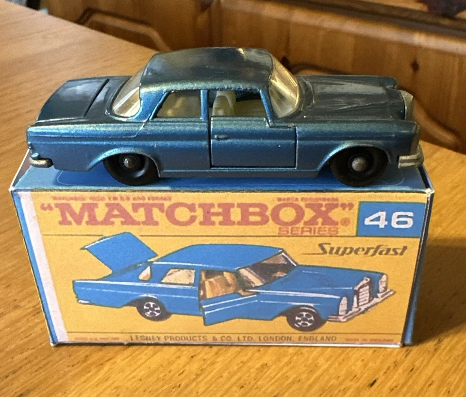 MATCHBOX 46 MERCEDES-BENZ 300SE VINTAGE SERIE 1-75 LESNEY INGLATERRA EN CAJA. Foto 1 de 4