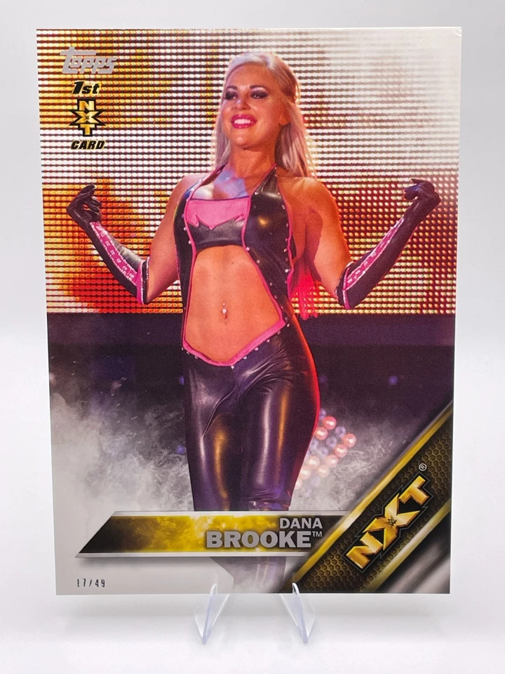 Dana Brooke 2016 Topps NXT WWE 5x7 Jumbo RC Rookie SP #d 17/49 CORNER DING - Image 1 of 4