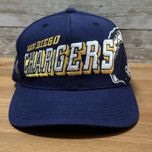 Vintage 90s San Diego Chargers Shadow Grid SnapBack Hat Sports Specialties - Picture 1 of 14