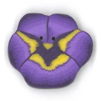 Purple Pansy 2223 Buttons by Just Another Button Company - Image 1 of 4