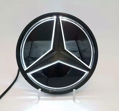 Fit For Mercedes-Benz E300 W213 LED Front Grill BLACK Star Emblem Badge 16-2019 Foto 1 de 4