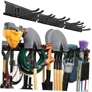 Garden Tool Organizer Wall Mount - 48 inches - Sturdy Storage Rack with - Picture 1 of 7