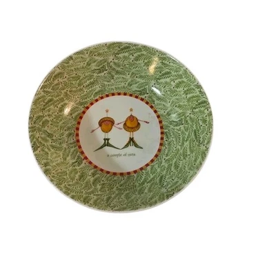 Department 56 "A Couple Of Nuts" Bowl Krinkles Collection Patience Brewster - Image 1 of 4