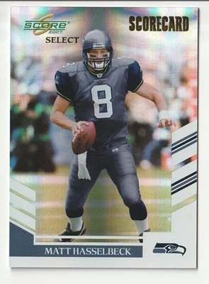 2007 Score Select Scorecard #128 Matt Hasselbeck /750 Seattle Seahawks - Image 1 of 2