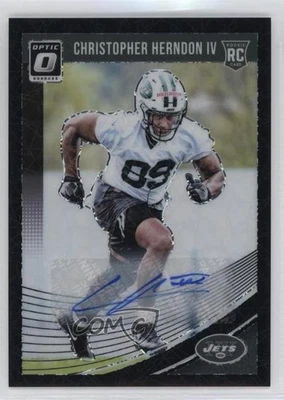 2018 Donruss Optic Black Velocity Prizm /25 Chris Herndon IV #134 Rookie Auto RC - Image 1 of 2