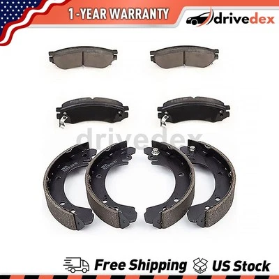 Front Rear Brake Pads & Shoes Fits 1991 1992 Saturn SC_DV - Image 1 of 4