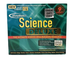 Science Deluxe 9 Subject for Windows Grades 7-12 CD-ROM MathSoft Mathcad - Picture 1 of 8