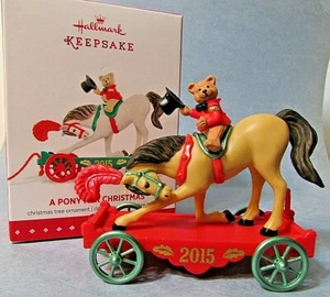 Hallmark 2015 Ornamento Un PONY PER NATALE *KOC Evento RIDIPINTO* - Foto 1 di 6