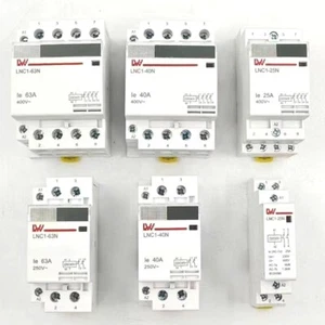 Schaltrelais Installationsschütz 25/63A 230V/400V 2NO 1NO+1NC 4NO für Hutschiene - Bild 1 von 12