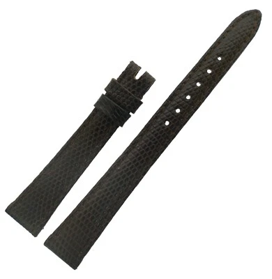 ЖЕНСКИЕ ROLEX 13 мм коричневый подлинный ящерица кожаный ремешок для часов новый из старых запасов - Изображение 1 из 3