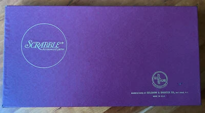 Vtg 1948/1953 SELCHOW RIGHTER SCRABBLE CROSSWORD GAME 100 WOOD TILES COMPLET NOS - Image 1 of 4