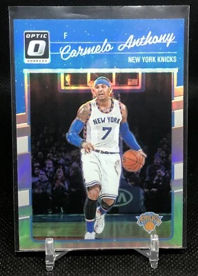 2016 Panini Donruss Optic Carmelo Anthony Holo Silver Prizm #59 New York Knicks - Image 1 of 2
