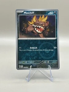 MASCHIFF #141/193 POKEMON Paldea Evolved (Holograma inverso, casi nuevo) INGLÉS - Imagen 1 de 4