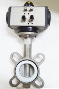 Butterfly Valve pneumatic Valve Stainless Automatic Control 2'' Double Acting - Picture 1 of 17