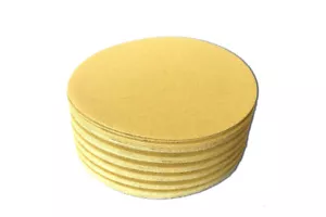 Discos de lijado Starcke Premium con agarre de gancho y bucle dorado de 6 pulgadas - Imagen 1 de 5