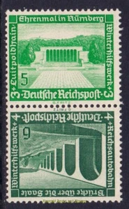 EBS Germany 1936 - Modern Buildings - tête-bêche - Michel SK29 - MNH** - Picture 1 of 1