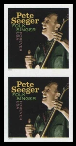 EE. UU. #5708a Pete Seeger Par Vertical Imperf En muy buen estado nh Estampillada sin troqueles - Imagen 1 de 1