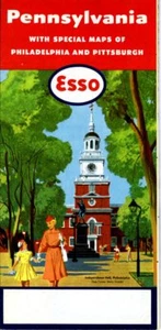 1956 Esso Road Map: Pennsylvania NOS - Picture 1 of 1