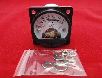 1PC AC 0-500MA Analog Ammeter Panel AMP Current Meter SO45 Cutout 45mm
