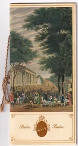DEUTSCHLAND BADEN BADEN CAFE CONFISERIE PATISSERIE 35 SEITEN UM 1970 MENÜ - Bild 1 von 12