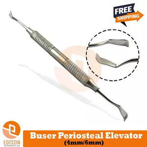 Periodontal Buser Modified Chisel 4mm-6mm Implant Sinus Periosteum Retracting - Picture 1 of 3