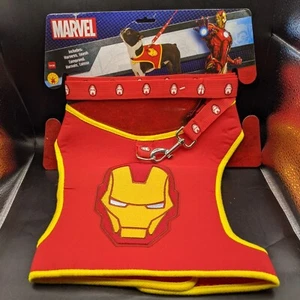 Iron Man Harness Marvel Superhero Fancy Dress Up Halloween Dog Costume Large - Picture 1 of 5