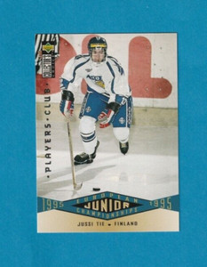 1995-96 Collector's Choice PLAYERS CLUB # 325 Jussi Tie TEAM FINLAND