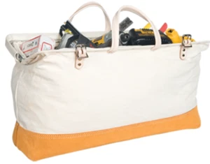 M 304 Reinforced Canvas & Leather Tool Bag Mason, Tote Heavy Duty - Picture 1 of 8