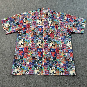 Vintage Disney Resort Hawaiian Shirt Mens XL Mickey Mouse Graphic Print Colorful - Picture 1 of 10
