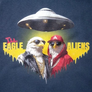 Sudadera con Capucha Ill Eagle Aliens - UFO Streetwear de Smith Carlos - Divertida Sudadera con Capucha Gráfica - Imagen 1 de 4