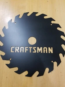 Artesano hoja de sierra metal arte de pared plasma corte signo idea de regalo circular - Imagen 1 de 1