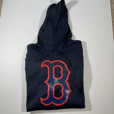MLB Boston Red Sox Genuine Merchandise Lightweight Hoodie Sweater Blue Size L - Image 1 of 4