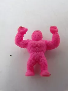 Figura de goma rosa Kinnikuman Kinkeshi SD 1" años 80 sin estampilla M.U.S.C.L.E 9 - Imagen 1 de 2