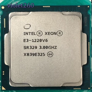 Intel Xeon E3-1220 V6 LGA1151 CPU Processor SR329 3.0GHz Quad Core 72W 8MB - Picture 1 of 1