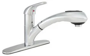 LDR Exquisite Stainless Steel Single Handle Pull-Out Spray Kitchen Faucet - Picture 1 of 3