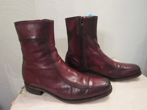 Florsheim Burgundy Beetle Boots, Size 8 D, Style #33262 - Picture 1 of 13
