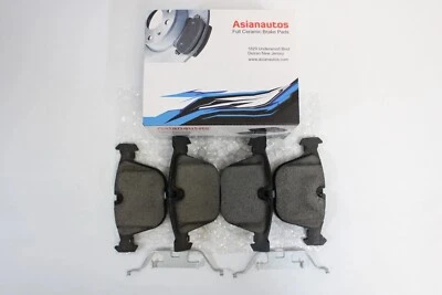 Pastillas de freno traseras de cerámica completa Asianautos con herrajes para BMW Alpina B7L 11-15 Foto 1 de 4