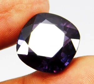 20.40 CT Natural Square Cut Color Change Alexandrite Loose Gemstone Certified - Picture 1 of 8