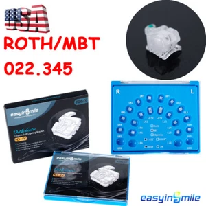 Staffe trasparenti autoleganti ortodontiche staffe dentistiche in ceramica ROTH/MBT 022.345 - Foto 1 di 9