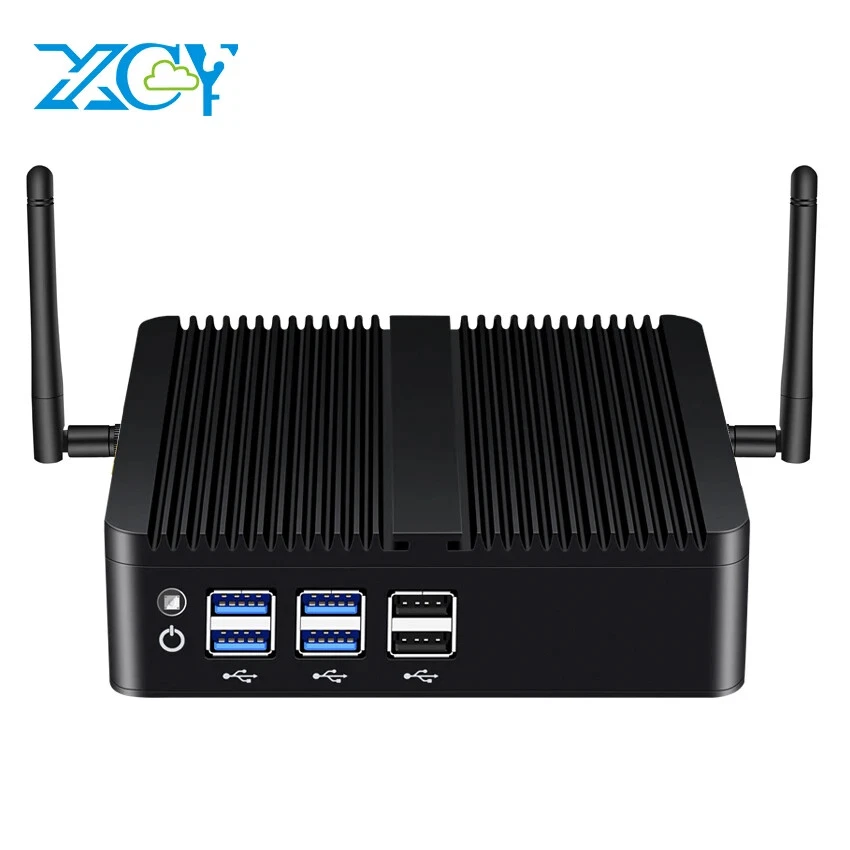 Mini PC sin ventilador Intel Core i7 4500U i5 4200U Gigabit Ethernet HDMI Windows Linux Foto 1 de 4