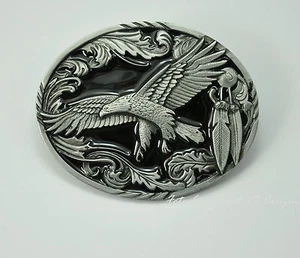 Hebilla de cinturón de águila Flying Western American Eagle Belt Hebilla nativa de EE. UU. *198 - Imagen 1 de 2