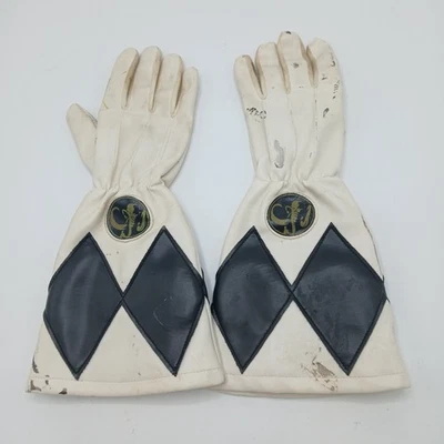 Винтажные перчатки 1994 Saban Mighty Morphin Power Rangers черный костюм рейнджера - Изображение 1 из 4