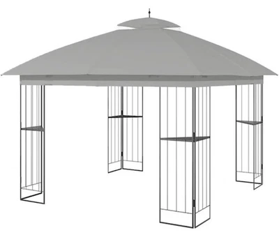 Garden Winds Replacement Canopy Top Cover The Style Selections 10ft Gazebo Gray - Image 1 of 4