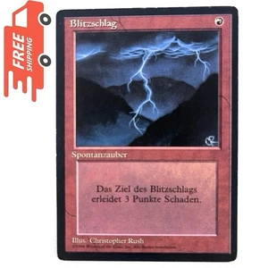 MTG FBB Lightning Bolt Blitzschlag German 4th Edition Magic The Gathering Card - Picture 1 of 6