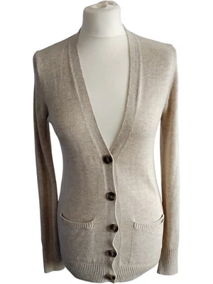 Hollister Size S Beige Cardigan Cotton Blend Button Front - #13 - Image 1 of 4