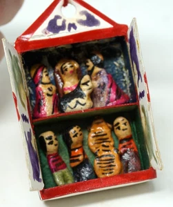 Perú Arte Popular Peruano Matchbox Diorama Miniatura Artesanía Retalbo 2"" - Imagen 1 de 6