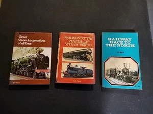 Lote de 3 libros Railway Race to the North OS Nock Zenith Of Steam Great Steam Locomo - Imagen 1 de 13
