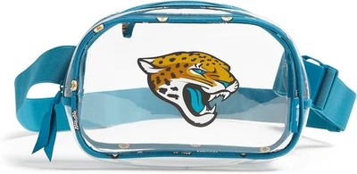 Vera Bradley Bolso Cinturón Pequeño Transparente NFL Jacksonville Jaguars Teal Oro Bandana Foto 1 de 3
