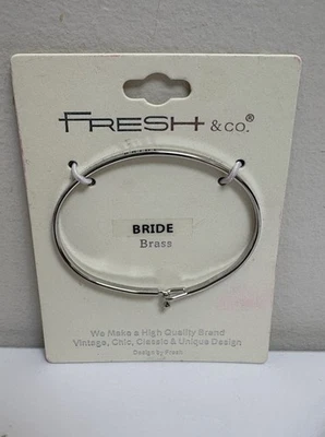 Brazalete Brazalete Fresh & Co Tono Plata “Novia” - Joyería Regalo Boda Novia Foto 1 de 4