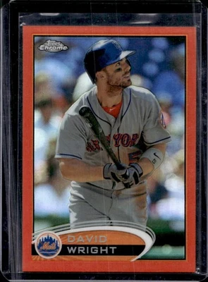 2012 Topps Chrome David Wright Orange Refractor #41 Mets - Image 1 of 2